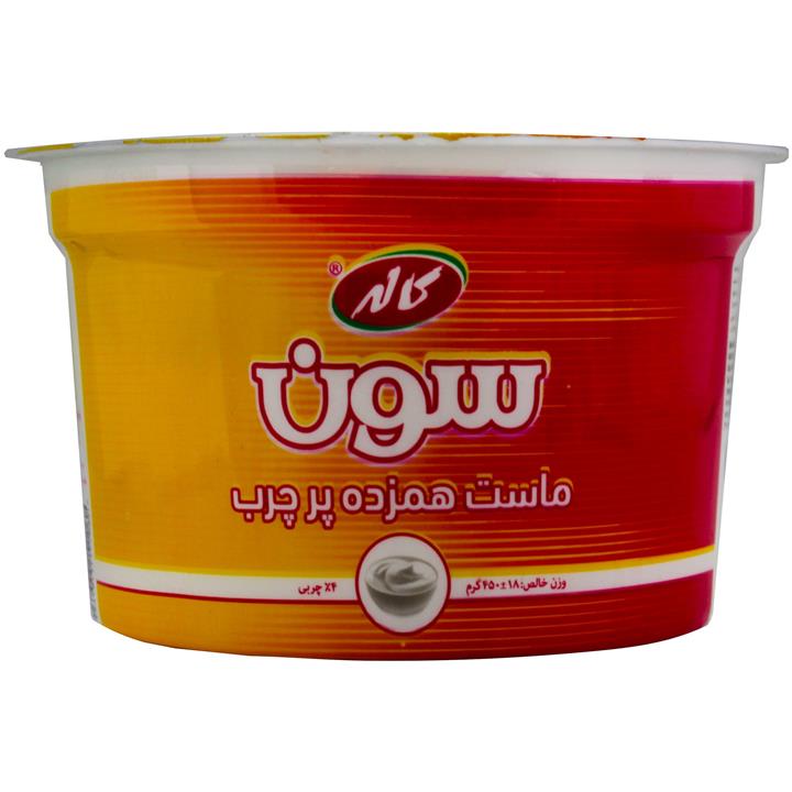 ماست همزده پرچرب سون کاله 450 گرمی